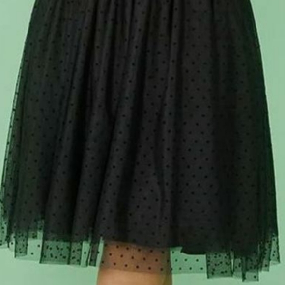Plus size 16 Modcloth Black Party Dress polka dot women's - Picture 3 of 7